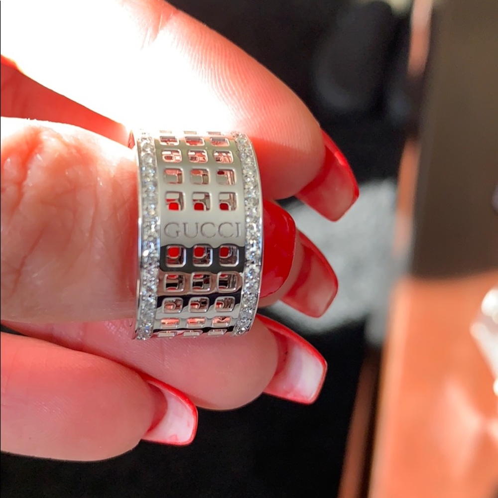 Men’s Gucci diamond spinning ring - Picture 6 of 8